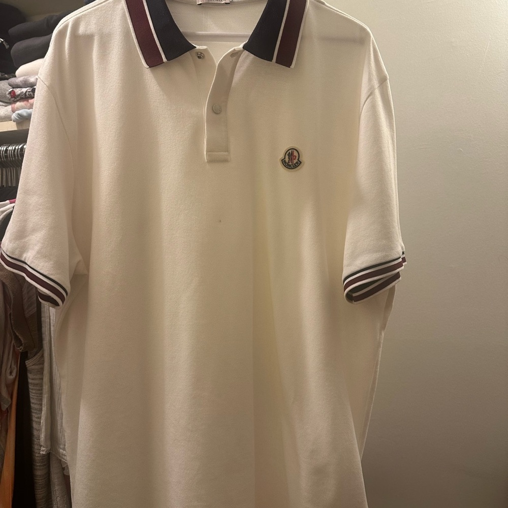 Moncler
Men's Pique Stripe Polo Shirt